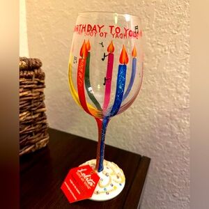 Lolita wine glass Happy Birthday